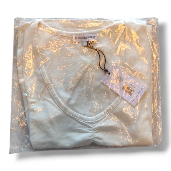 WeWoreWhat Ruched Tee - Cotton Jersey - Picture 2 of 3